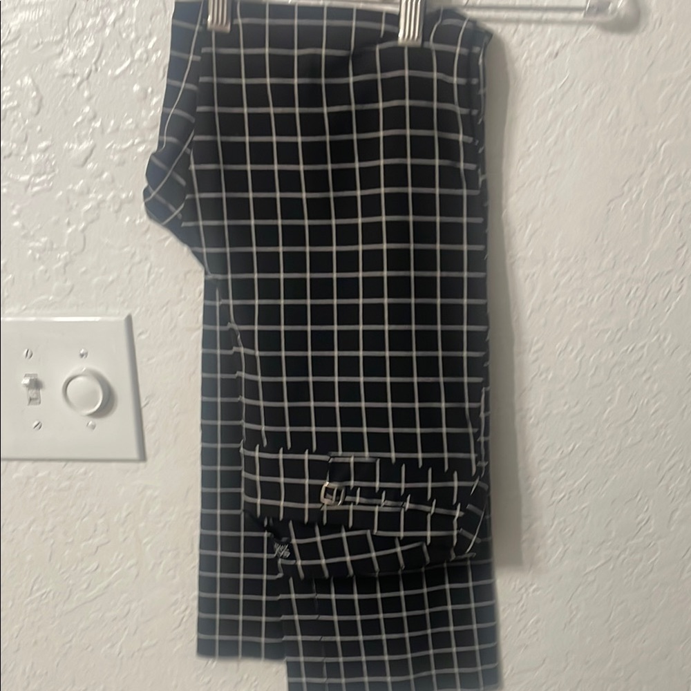 Black and White Checkered Pants